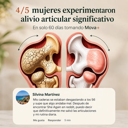 Mova+ Cápsulas para el Bienestar Articular Femenino en Menopausia