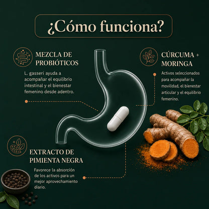 Mova+ Cápsulas para el Bienestar Articular Femenino en Menopausia