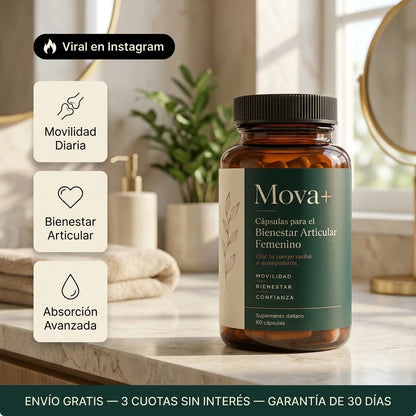 Mova+ Cápsulas para el Bienestar Articular Femenino en Menopausia